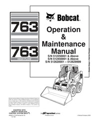 Bobcat 763 & 763 High Flow Skid Steer Service & Operator’s Manual Set USB