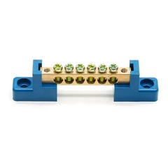 Ground Bus Bar Terminal Block 2Pcs Brass Screw Terminal Blocks Electric Bus Bar