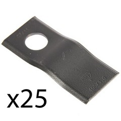 CM120 Fits Zweeger Pack of 25 Disc Mower Blades 4-1/8″ x 1-13/16″
