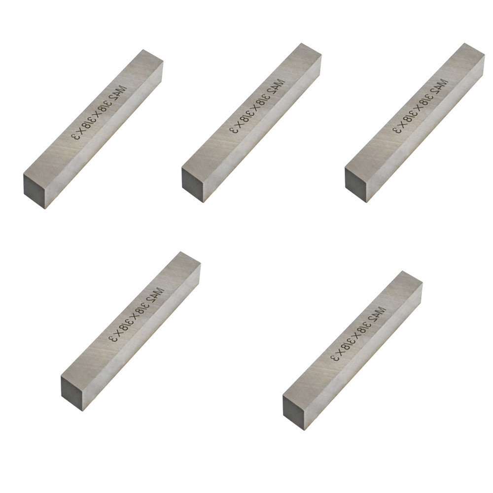 5 Pieces 3/8” x 3/8” x 3” M42 HSS Square Tool Bits Lathe Cutter