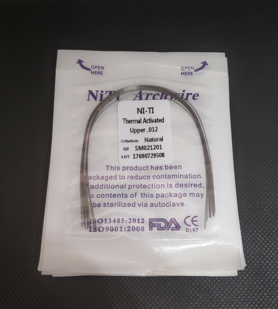 10 Packs Dental Orthodontic Thermal Activated Niti Round Arch Wires Natural Form