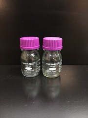 VWR Cat No 10754-814 Media Storage Bottles W GL Screw Caps 100mm Lot 2 PCS