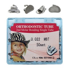 Dental Orthodontic Buccal Tubes 1st 2nd Molar Tubes MBT Roth 022 Bondable Single