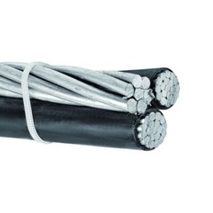 500′ Voluta 6-6-6 Triplex Aluminum Overhead Service Drop Cable Black 600V