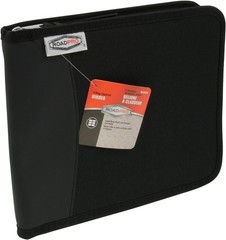 RoadPro 3-Ring Zippered Binder for Loose-Leaf Log Sheets, 10.5″ x 8.5″, Black