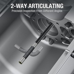 Two-Way Articulating Borescope Industrial Endoscope Inspection Camera 8.5mm Dia