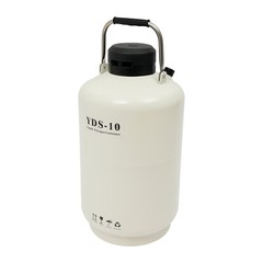 10L Liquid Nitrogen Container LN2 Nitrogen Cryogenic Container Tank 5cm Caliber
