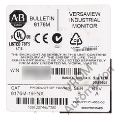 Surplus Allen Bradley 6176M-19PNX B Industrial Monitor, Standard