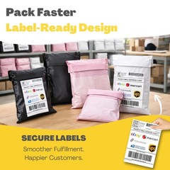Poly Shipping Bags 12 Pack, Poly Mailers 14×18 & 18×24, Clot Shipping Bags