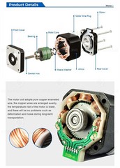 STEPPERONLINE Nema 23 Stepper Motor 2.4Nm(340oz.in)4A 8mm Shaft 57x82mm CNC