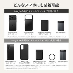 Plaud Note Pro AI Voice Recorder Magnetic Case Black MagSafe Compatible JP