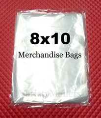 300 Clear Poly T-shirt 8×10 9×12 12×16 / 1 Mil Apparel Plastic Bag Assortment