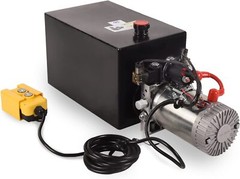 Hydraulic Pump 15 Quart 3.9 Gallon Single Acting Metal Reservoir Dump Trailer