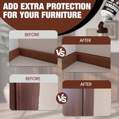 Brown Silicone Caulk Kit: 1 Refill + 9 Packs, Shrink & Crack Proof, Waterproof