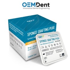 GDT Sponge Grafting Plug Ø10x20mm B0ne Graft Synthetic Collagen Sterile Box 5pcs