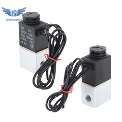 2PCS 1/4″ Fast Response Electric Air Water Solenoid Valve 12V DC Normally Closed