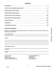 Bobcat T590 Track Loader Operation Maintenance Owners Operator Manual 7277046