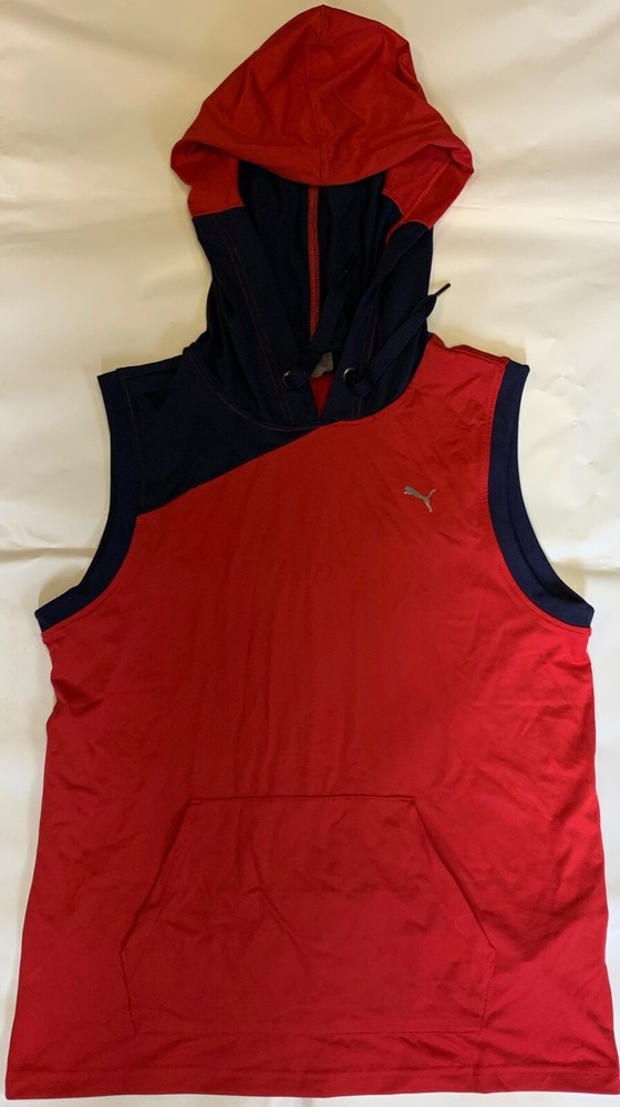 Puma shirt tank top sleeveless with hood size S. Unused from business liquida…