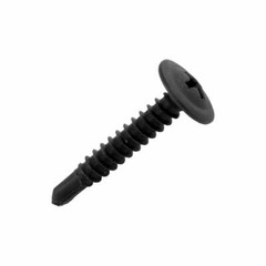 Black Phosphate Phillips Wafer Head Self Tapping/Drilling Screws 1 1/2″ (100/pk)