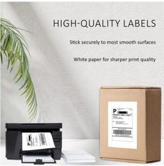 Shipping Labels with Self Adhesive, Square Corner, for Laser & Inkjet Printer