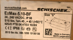 Schischek ExMax-5.10-BF Industrial HVAC Actuator Explosion Unit 50/60Hz