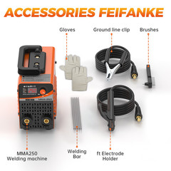 FEIFANKE 250A Mini Stick Welder 110V ARC/Lift TIG Welding Machine Hot Start IGBT
