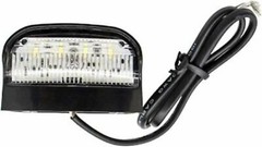 3″x1.6″ Surface-Mount 4 LED Trailer License Plate Lights Black 10V-30V DOT/SAE