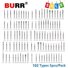 100 Types Dental FG Diamond Burs For High Speed Handpiece Friction Grip 50pcs