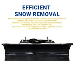 39in Hydraulic Angle Snow Blade Attachment For Mini Skid Steer Loaders Universal