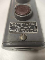 NOS Clark Controller Co. Motor Start/Stop PB Station A100-44112A Type ‘D’