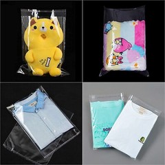 100pcs Resealable Poly Bags Plastic Transparent OPP Cello Bag Self Adhesive Seal