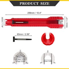 Faucet Sink Installer Multi Tool Pipe Wrench For Plumbers Homeowners Spanner USA