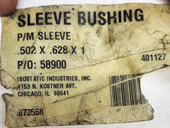 5 pcs – Oilite Sleeve Bushing Bronze Brass Bearing ( 1/2″ ID x 5/8″ OD x 1″ L )