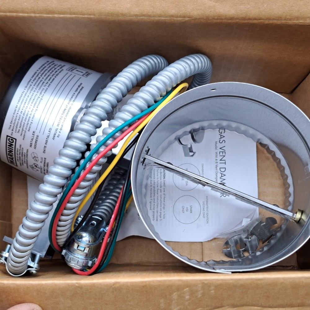 Weil Mclain 381-800-475, 5″ Damper And Actuator Assy