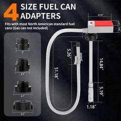 Automatic Fuel Transfer Pump with Auto Stop Sensor Overfill Protection, Fast and
