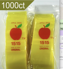 1000pc APPLE BRAND DIME BAGS 1515: 1.5″ x 1.5″ PREMIUM QUALITY & THICKNESS
