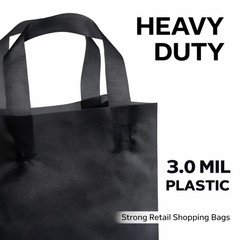 3.0 Mil Frosted Plastic Shopping Bags 8x5x10 Boutique Retail Gift Bags Colors