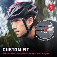 NoCry Clear Safety Glasses for Men and Women with Anti-Fog and Scratch Resistant