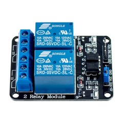 2-Channel 5V SPDT Relay Module Optocoupler Isolated 250V/10A Arduino ESP32 Pi