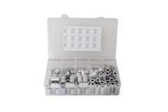 Aluminum Spacer Standoff Bushing Assortment Kit 3/4″ OD x 3/8″ ID (139 pcs)