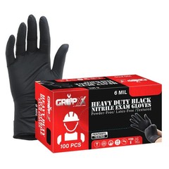 Professional Nitrile Gloves 4/6/8 Mil Black & Orange – All Sizes