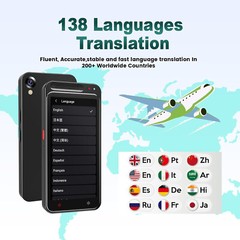 5.0″ touch Screen 138 Language Translator Two-Way Voice online offline translate