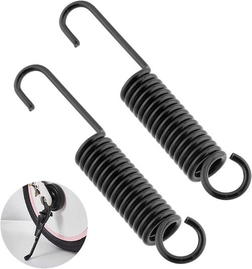 2pcs 10cm/3.94inch Universal Motorcycle Side Kickstand Spring, Steel Replacement