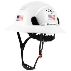 Full Brim Hard Hat Vented Construction Safety Helmet OSHA Approved Cascos