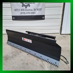 Skid Steer JCT 84 inch Push Dozer Snow Plow Blade Hydraulic Attachment
