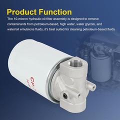 10 Micron Hydraulic Oil Filter Assembly Spin-On Design Return Line Filter with