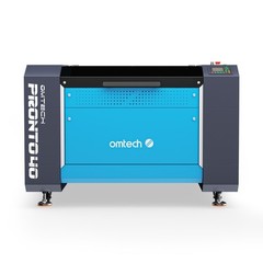 OMTech 80W 35×24 CO2 Laser Engraver Cutter Cutting with CW-5200 Water Chiller