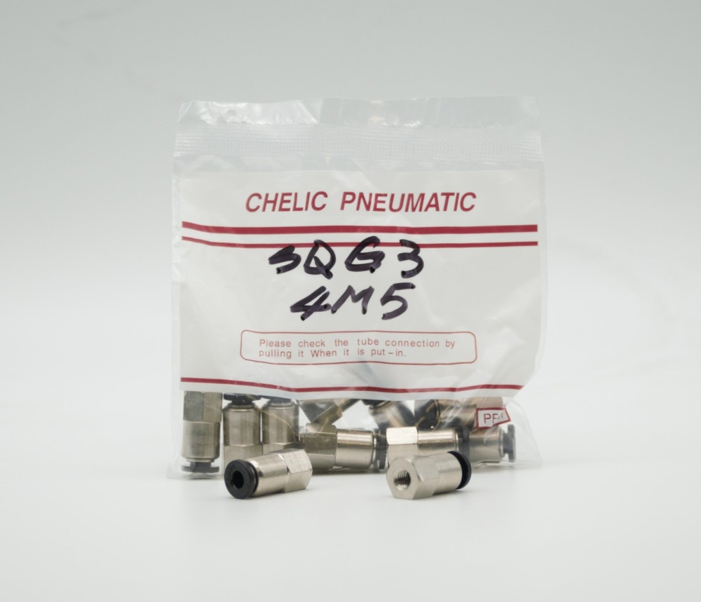 CHELIC SQG3 4M5 Ø04-M5 BSPT Female push to connector Fitting (10 PCS PER BAG)