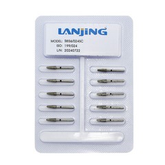 10/50pcs Dental Diamond Burs FG Short Shank S856/024SC Super Coarse High Speed