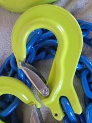 CERTEX GrabIQ GUNNEBO 5/16″ x 6′ MGD-EGKN 2-Leg Chain Sling 9900 lbs 60° Sweden